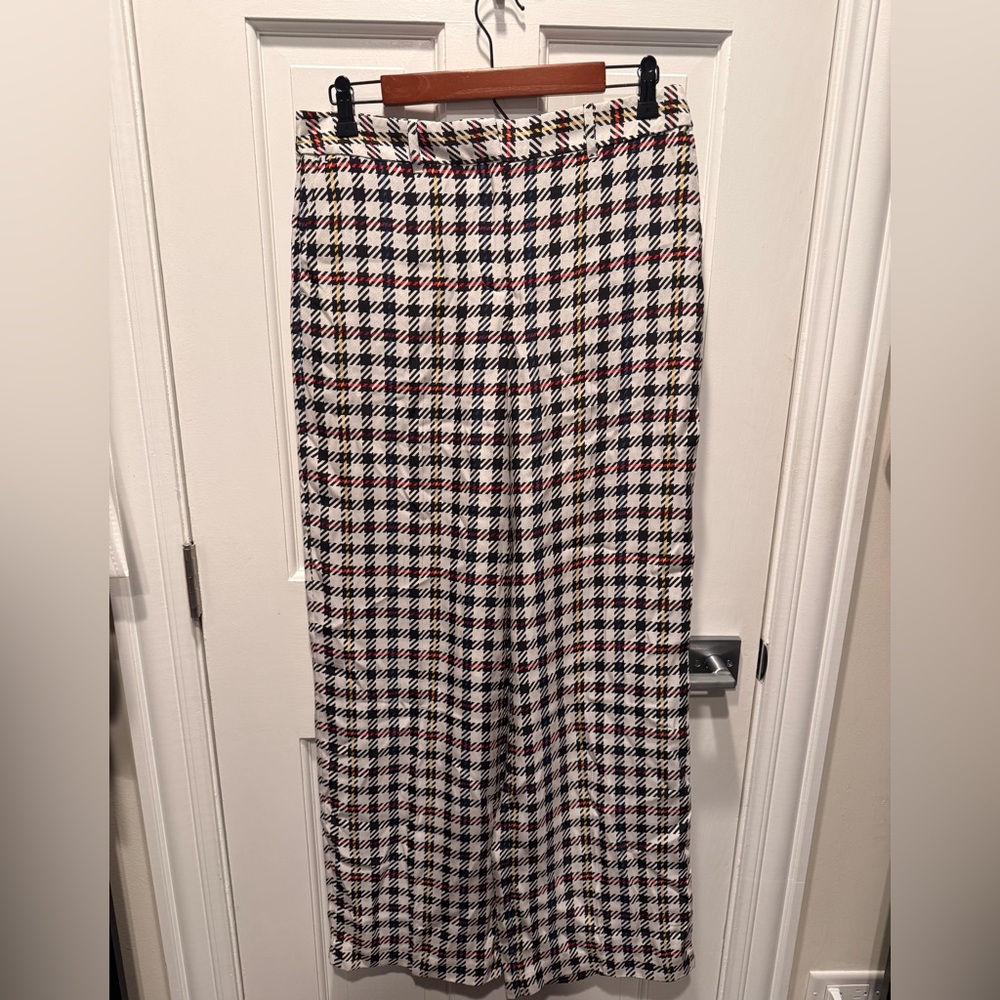 Equipment Black and White Plaid Maxi Skirt Multicolour